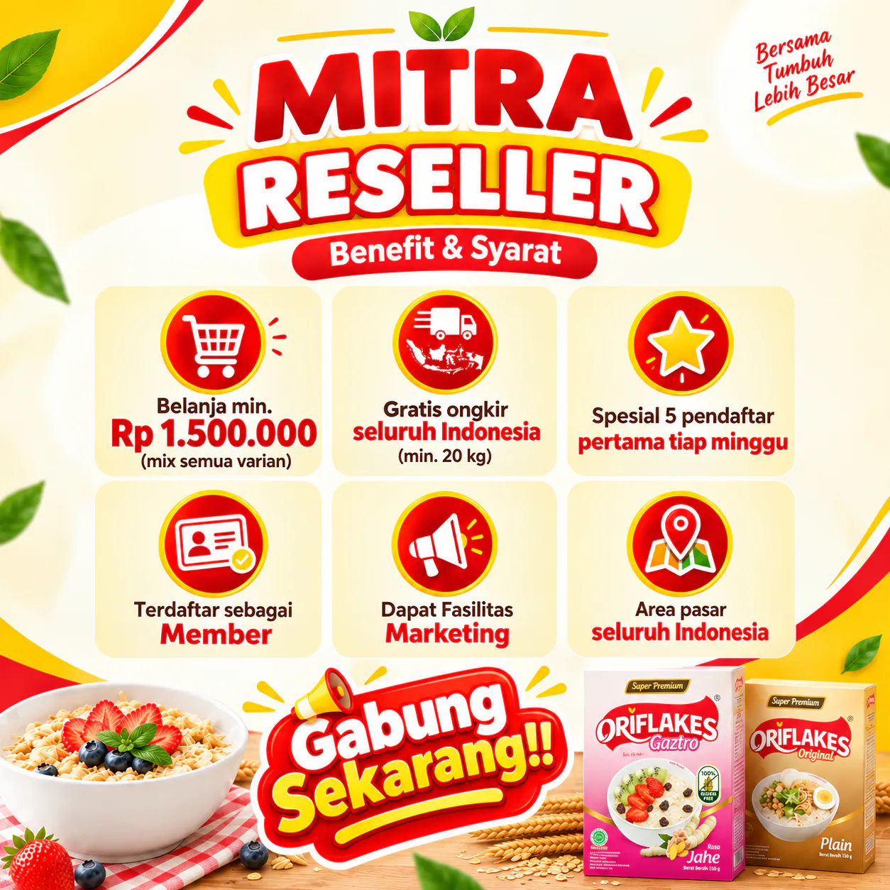 Kemitraan Agen & Reseller Oriflakes