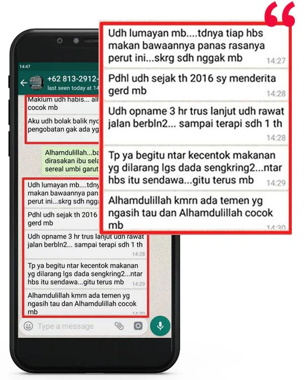 Testimoni pengguna Oriflakes umbi garut